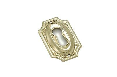1 5/8 Keyhole Cover Plate Escutcheon Furniture Brass Key Hole Lock Plate